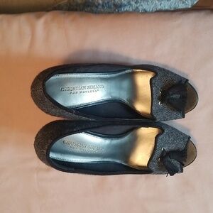 Beautiful, open-toe and tasseled heels